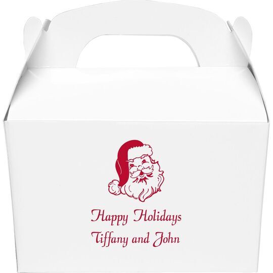 Happy Santa Claus Gable Favor Boxes